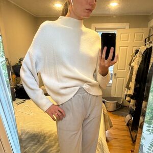 Express brand white mock neck sweater